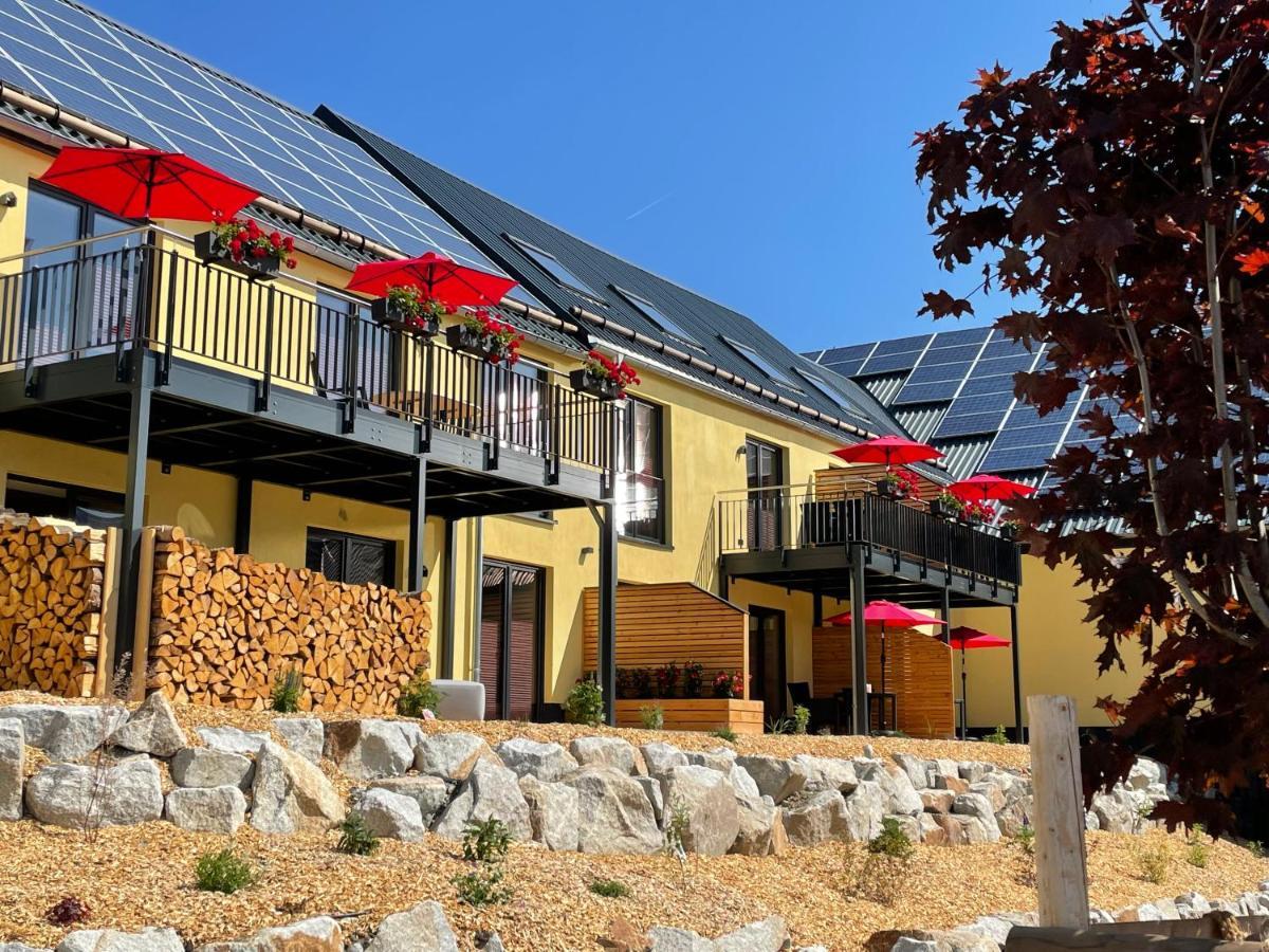 Chalet-Ferienwohnung Aehrenglueck, 70 Qm, Wellness/Fitness/Sauna - Bergroedelhof Feilitzsch Εξωτερικό φωτογραφία